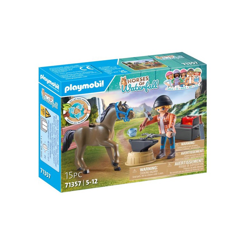 Playmobil - Horses of waterfall, Hoefsmid: Ben & Achilles 71357