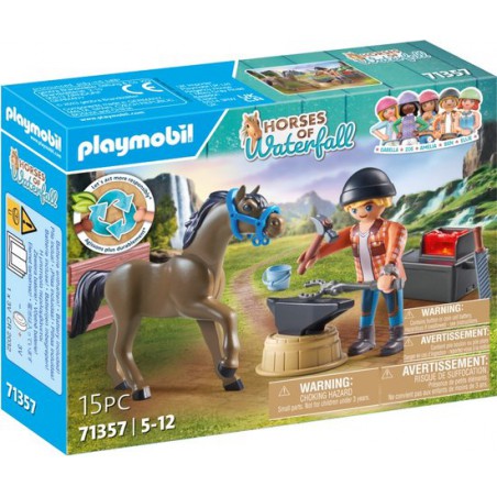 Playmobil - Horses of waterfall, Hoefsmid: Ben & Achilles 71357