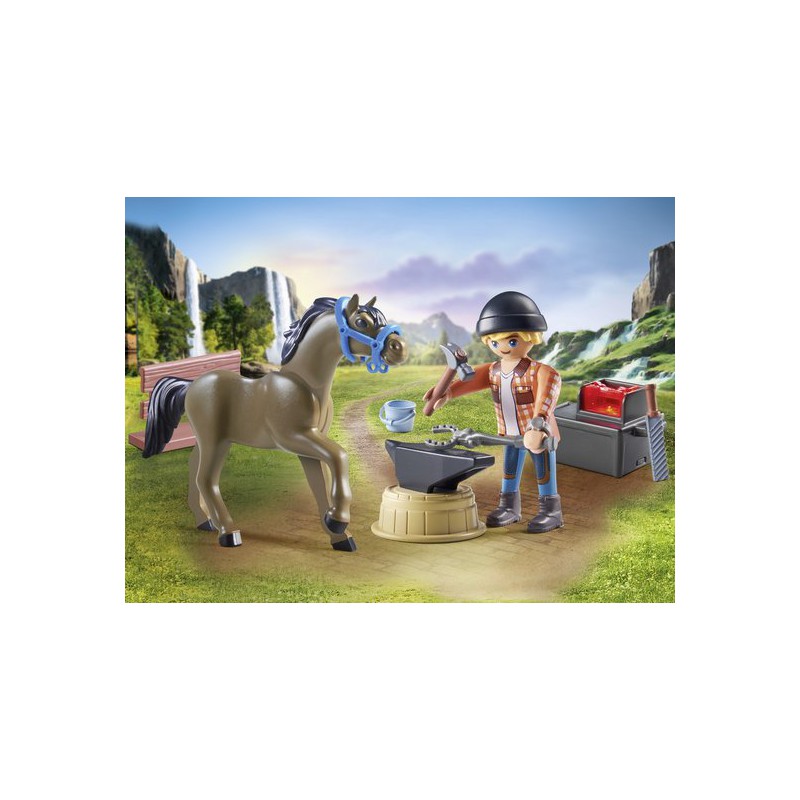 Playmobil - Horses of waterfall, Hoefsmid: Ben & Achilles 71357