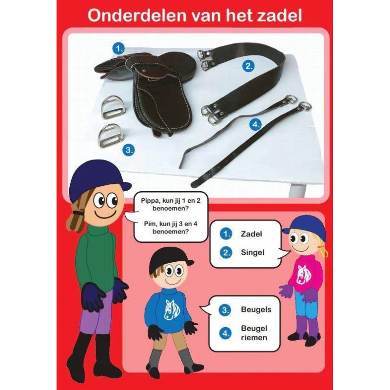 Crafty Ponies - Premium zadel grijs CP179