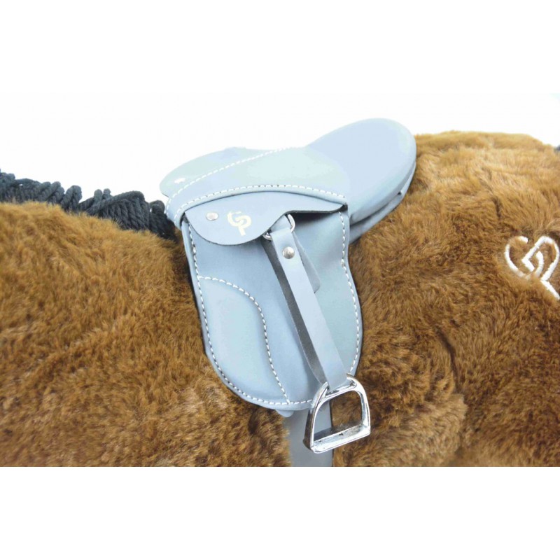 Crafty Ponies - Premium zadel grijs