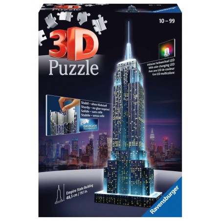 3D puzzel, Empire State Building, Night edition, 216 stukjes Ravensburger
