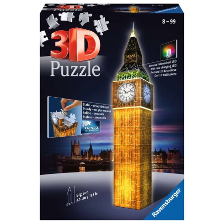 3D puzzel, Big ben, Night edition, 216 stukjes Ravensburger