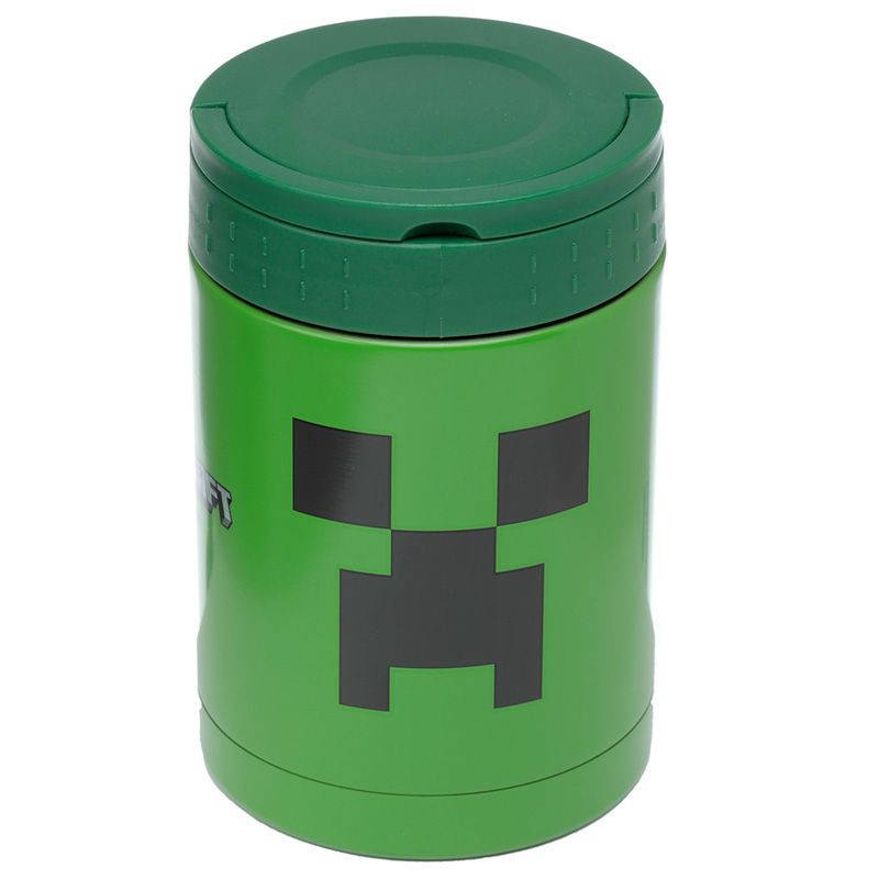 Minecraft, creeper thermos lunchpot heet & koud 500ml