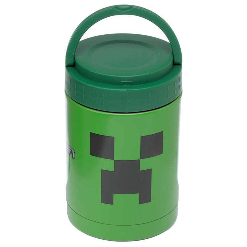 Minecraft, creeper thermos lunchpot heet & koud 500ml
