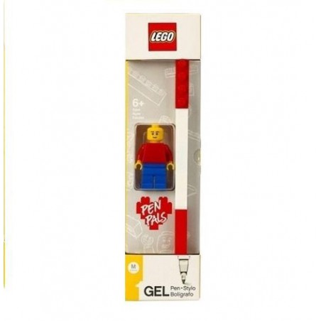 LEGO - Gel pen rood + minifiguur