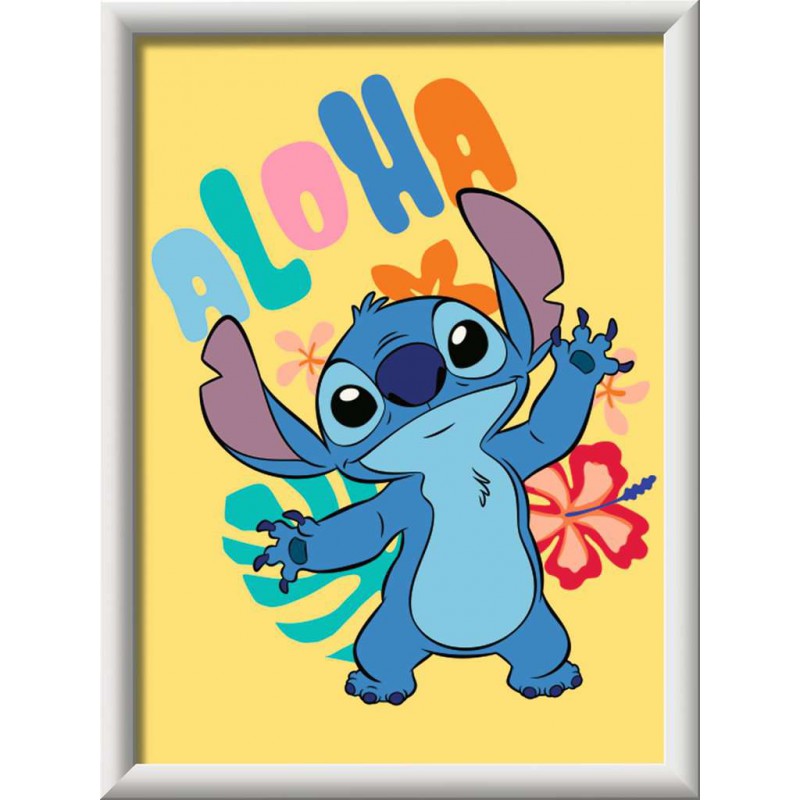 CreArt, Disney Aloha Stitch, Schilderen op nummer, Ravensburger