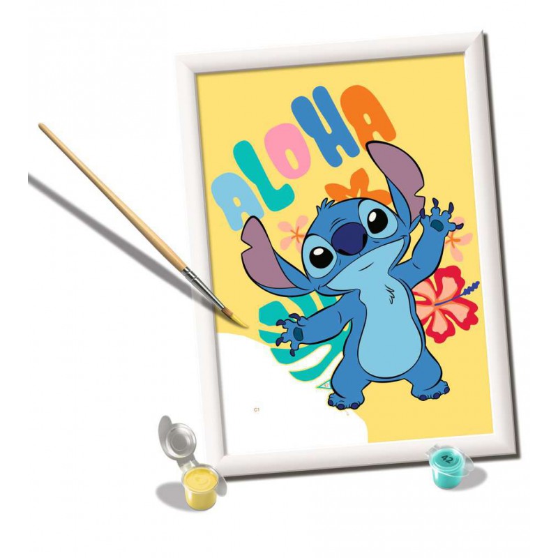 CreArt, Disney Aloha Stitch, Schilderen op nummer, Ravensburger