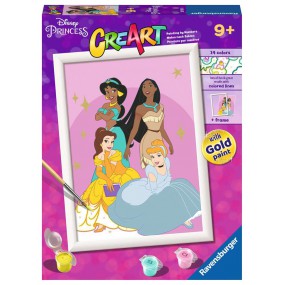 CreArt, Disney Princesses, Schilderen op nummer, Ravensburger