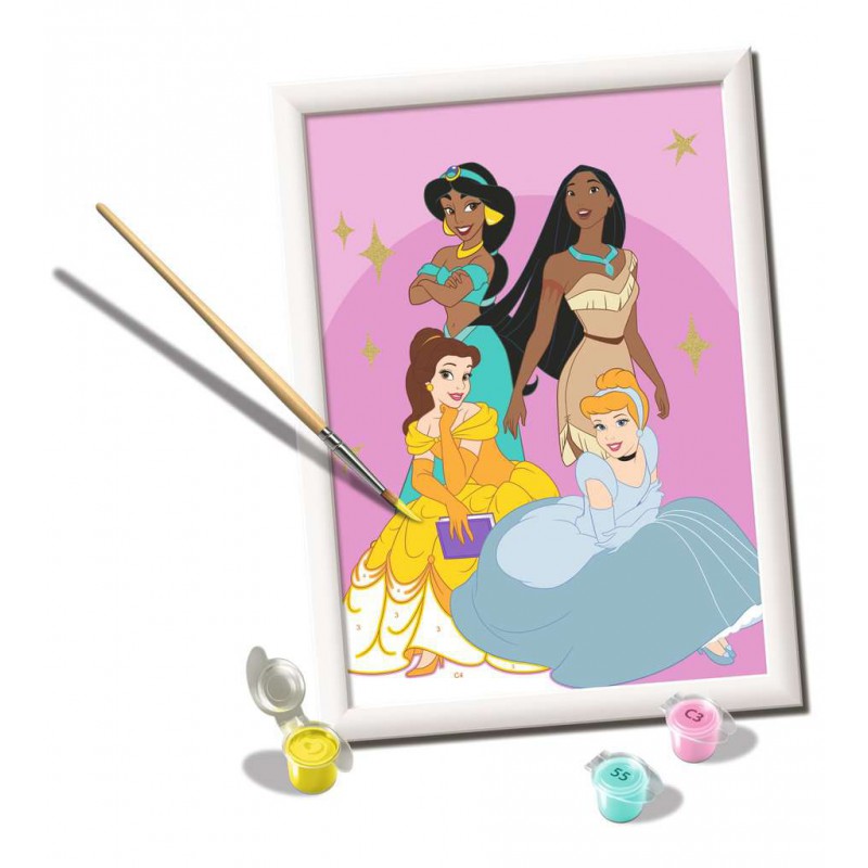 CreArt, Disney Princesses, Schilderen op nummer, Ravensburger