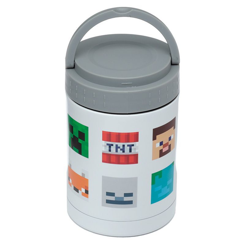Minecraft, gezichten thermos lunchpot heet & koud 500ml