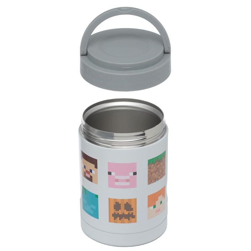Minecraft, gezichten thermos lunchpot heet & koud 500ml