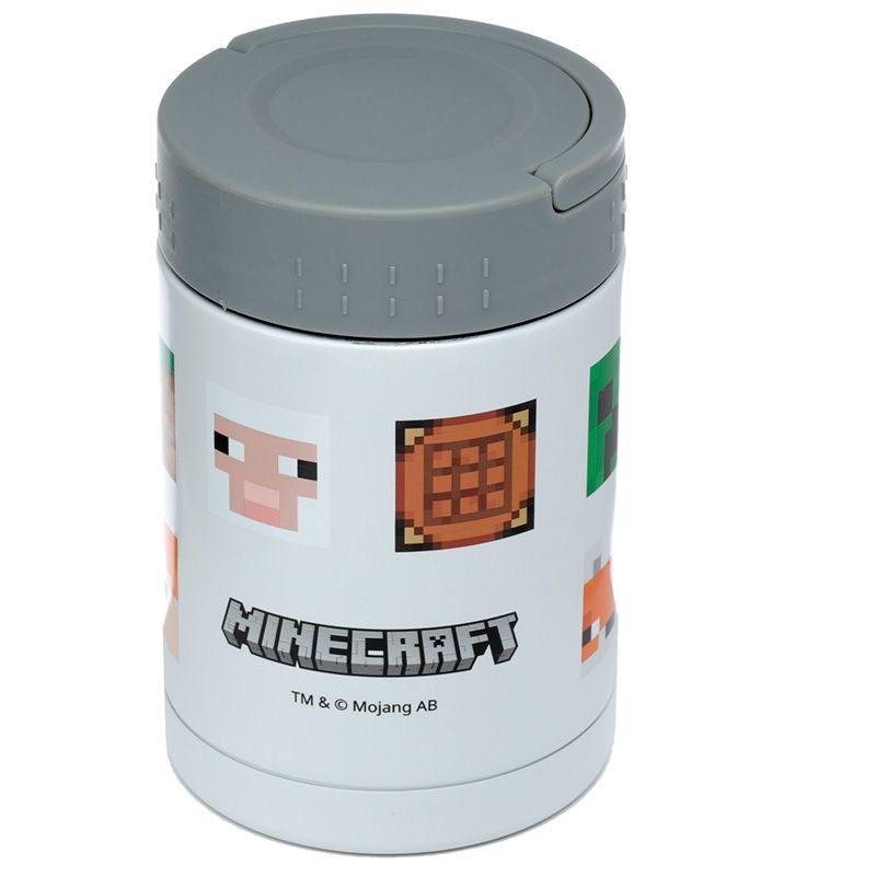 Minecraft, gezichten thermos lunchpot heet & koud 500ml