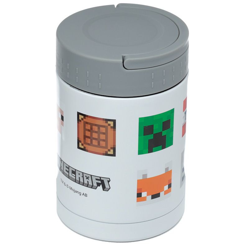 Minecraft, gezichten thermos lunchpot heet & koud 500ml