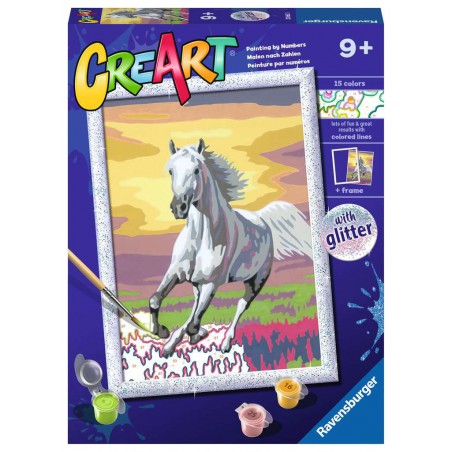 CreArt, Horse at sunset, Schilderen op nummer, Ravensburger