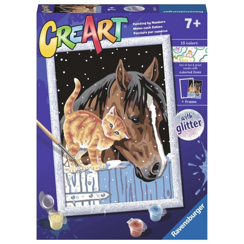 CreArt, Stable Friends, Schilderen op nummer, Ravensburger