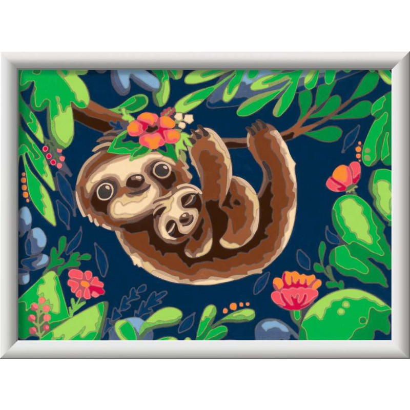CreArt, Sweet Sloths, Schilderen op nummer, Ravensburger