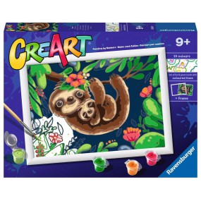 CreArt, Sweet Sloths, Schilderen op nummer, Ravensburger