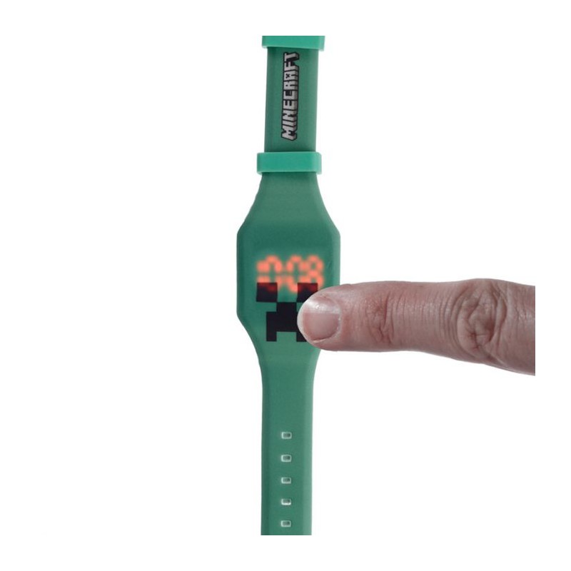 Minecraft, gezichten digitaal siliconen horloge