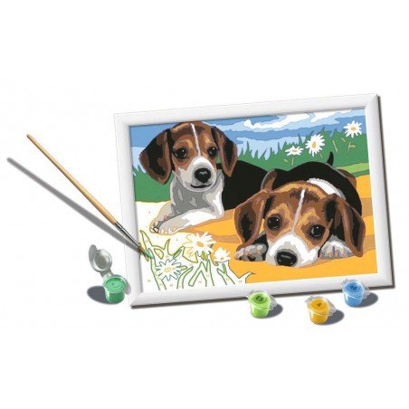 CreArt, Beagle Puppies, Schilderen op nummer, Ravensburger