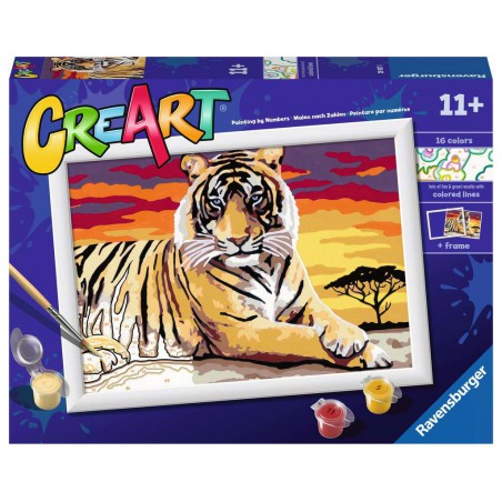 CreArt, Majestic Tiger, Schilderen op nummer, Ravensburger