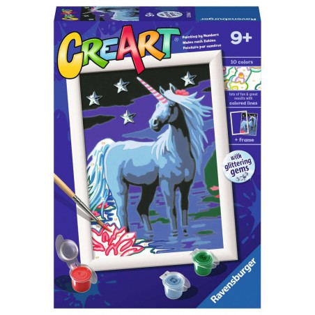CreArt, Magical unicorn, Schilderen op nummer, Ravensburger 289356
