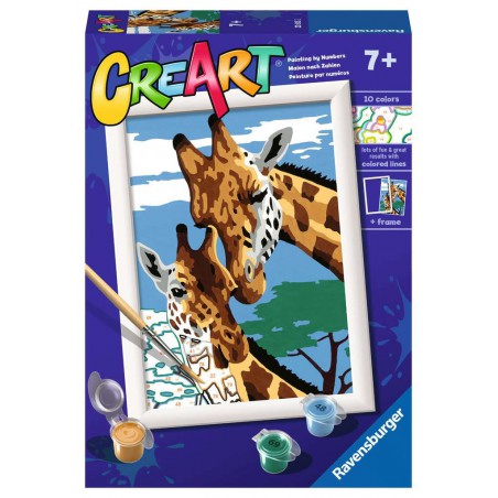 CreArt, Cute Giraffes, Schilderen op nummer, Ravensburger 289356