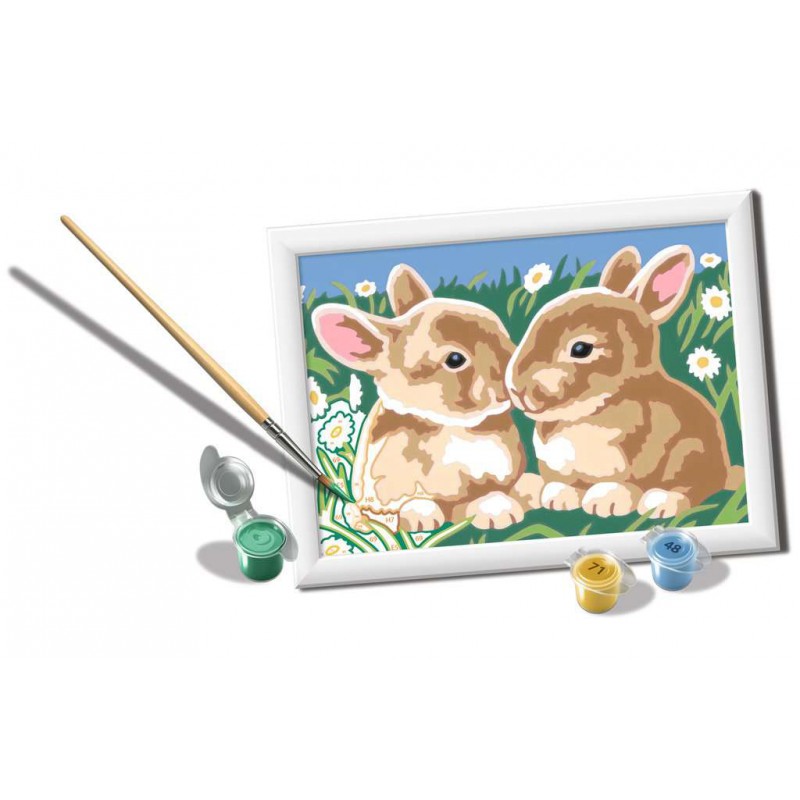 CreArt, Fluffy Bunnies, Schilderen op nummer, Ravensburger