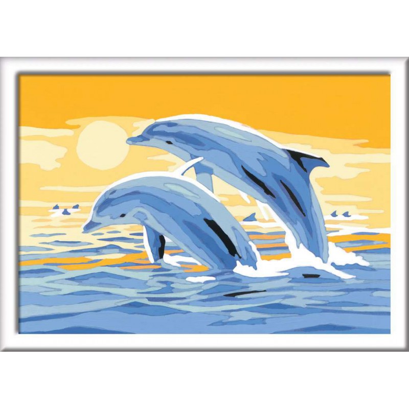 CreArt, Delightful Dolphins, Schilderen op nummer, Ravensburger