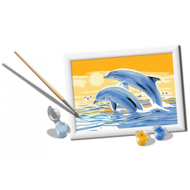 CreArt, Delightful Dolphins, Schilderen op nummer, Ravensburger