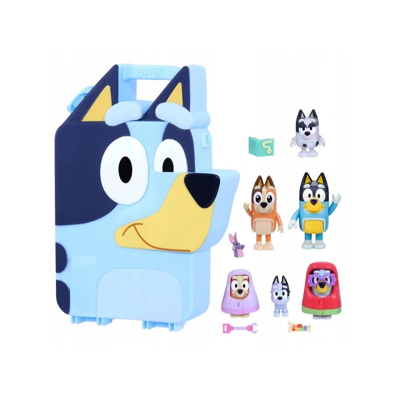 Bluey - Bluey's Ultieme play & go speelset met koffer 14delig