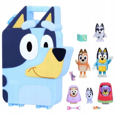 Bluey - Bluey's Ultieme play & go speelset met koffer 14delig