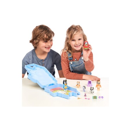 Bluey - Bluey's Ultieme play & go speelset met koffer 14delig