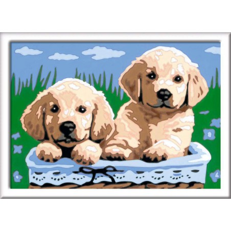 CreArt, Cute Puppies, Schilderen op nummer, Ravensburger