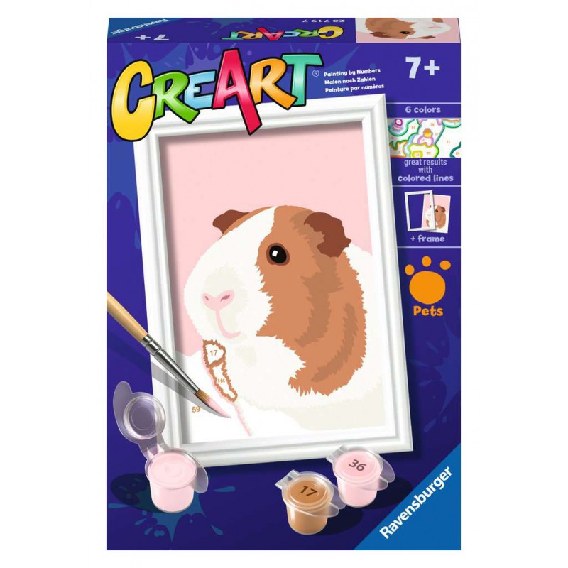 CreArt, Guinea Pig, Schilderen op nummer, Ravensburger