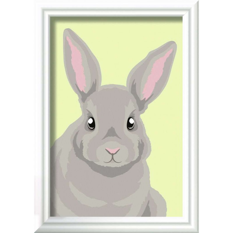 CreArt, Gray Rabbit, Schilderen op nummer, Ravensburger