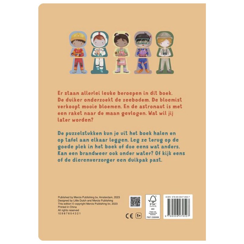 Mijn puzzelboek, beroepen - Little Dutch