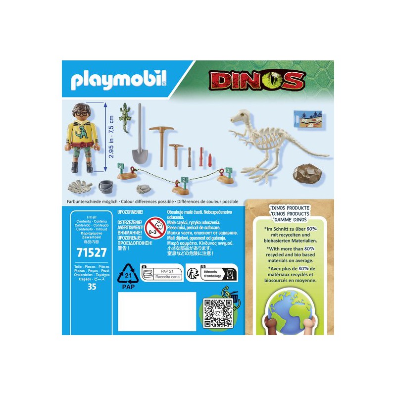 Playmobil Dino's - 71527 Opgravingsplaats met dinosaurusskelet