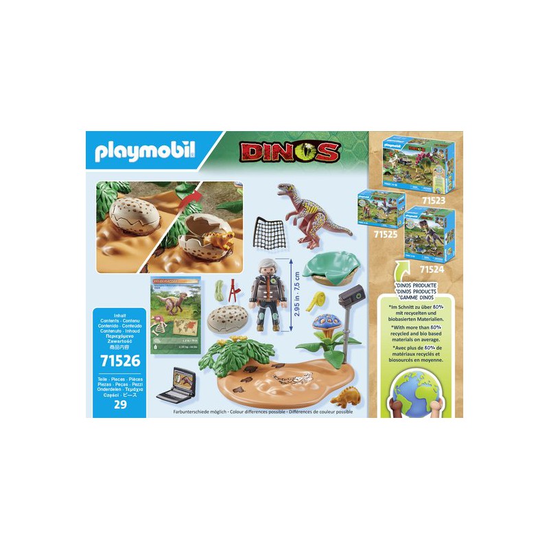 Playmobil Dino's - 71526 Stegosaurusnest met eierdief
