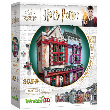 3D puzzel, Harry Potter, Quality Quidditch Supplies & Slug & Jiggers, 305 stukjes Wrebbit