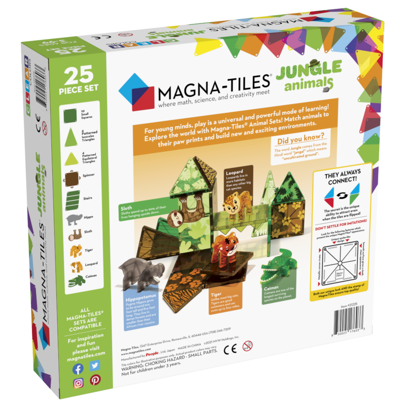 Magna-Tiles: Jungle animals 25dlg.