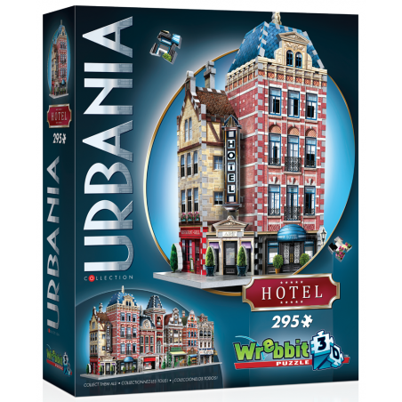 3D puzzel, Urbania, Hotel, 295 stukjes Wrebbit