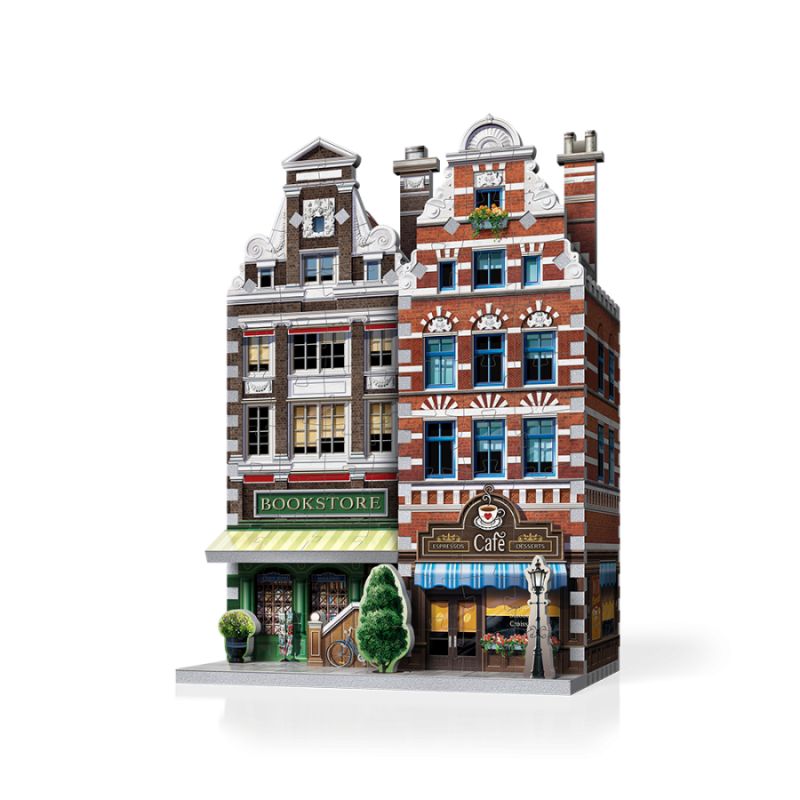 3D puzzel, Urbania, Cafe, 285 stukjes Wrebbit