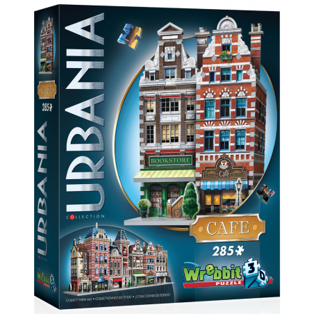 3D puzzel, Urbania, Cafe, 285 stukjes Wrebbit