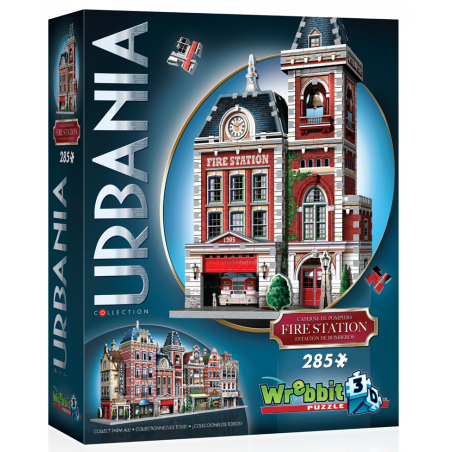 3D puzzel, Urbania, Fire Station, 285 stukjes Wrebbit