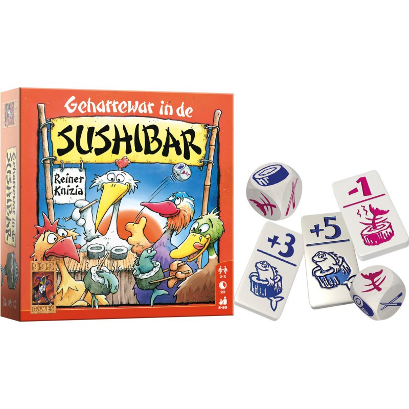 Geharrewar in de Sushibar - Dobbelspel, 999games