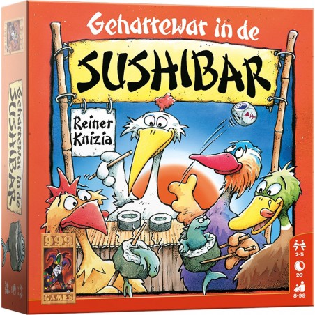 Geharrewar in de Sushibar - Dobbelspel, 999games