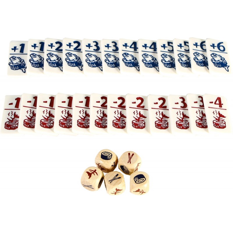 Geharrewar in de Sushibar - Dobbelspel, 999games