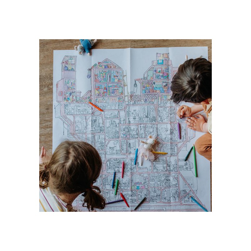 Het Muizenhuis - Kleurposter XL