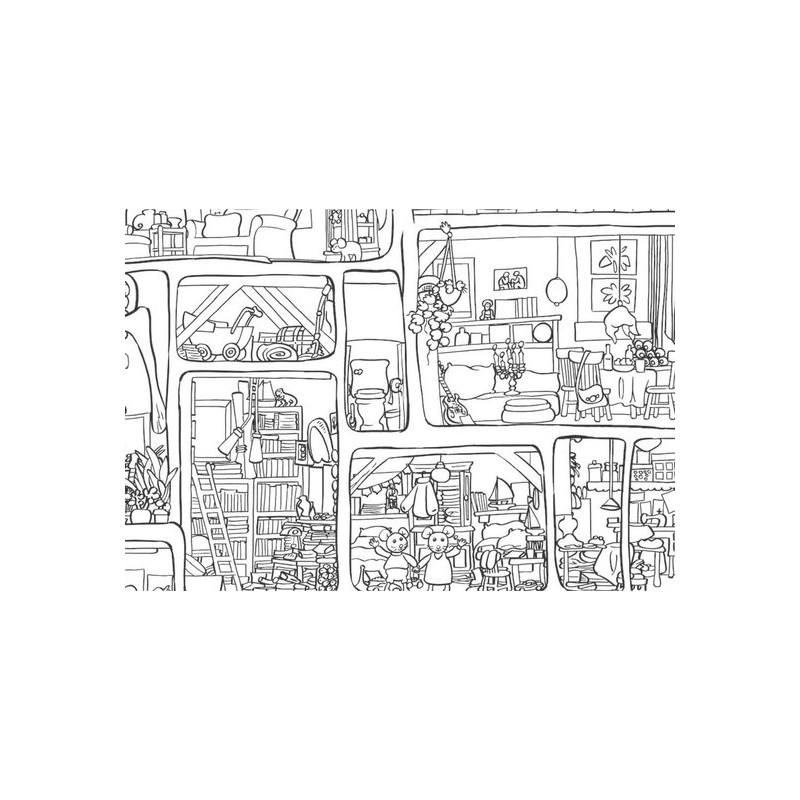 Het Muizenhuis - Kleurposter XL